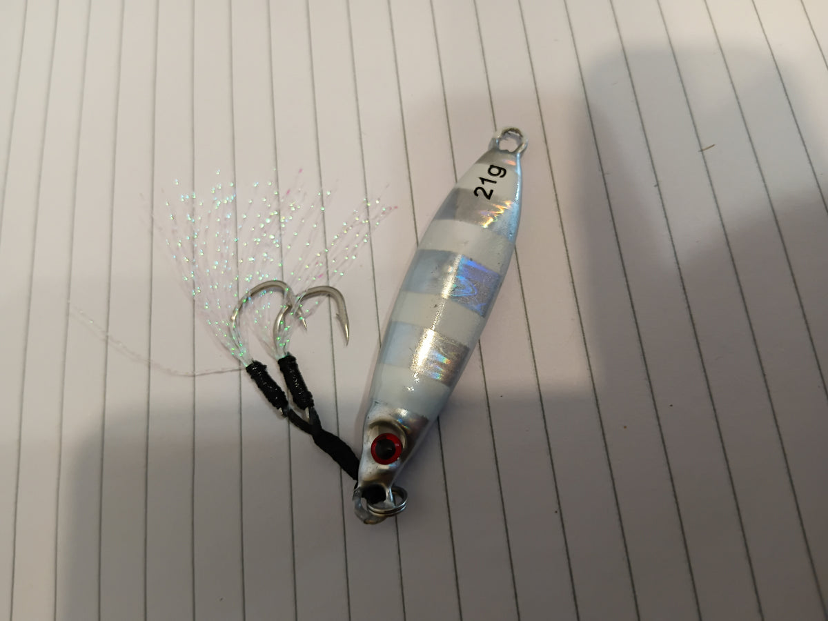 Silver 21g micro jigs