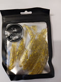 3.5" gold paddle tails