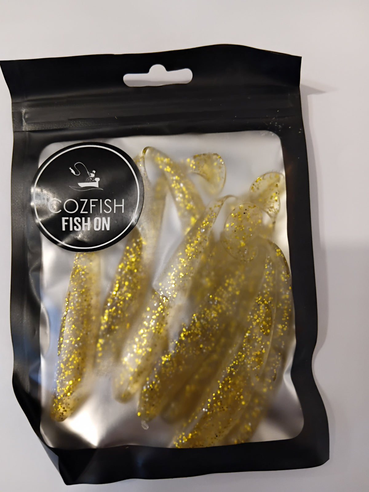 3.5" gold paddle tails