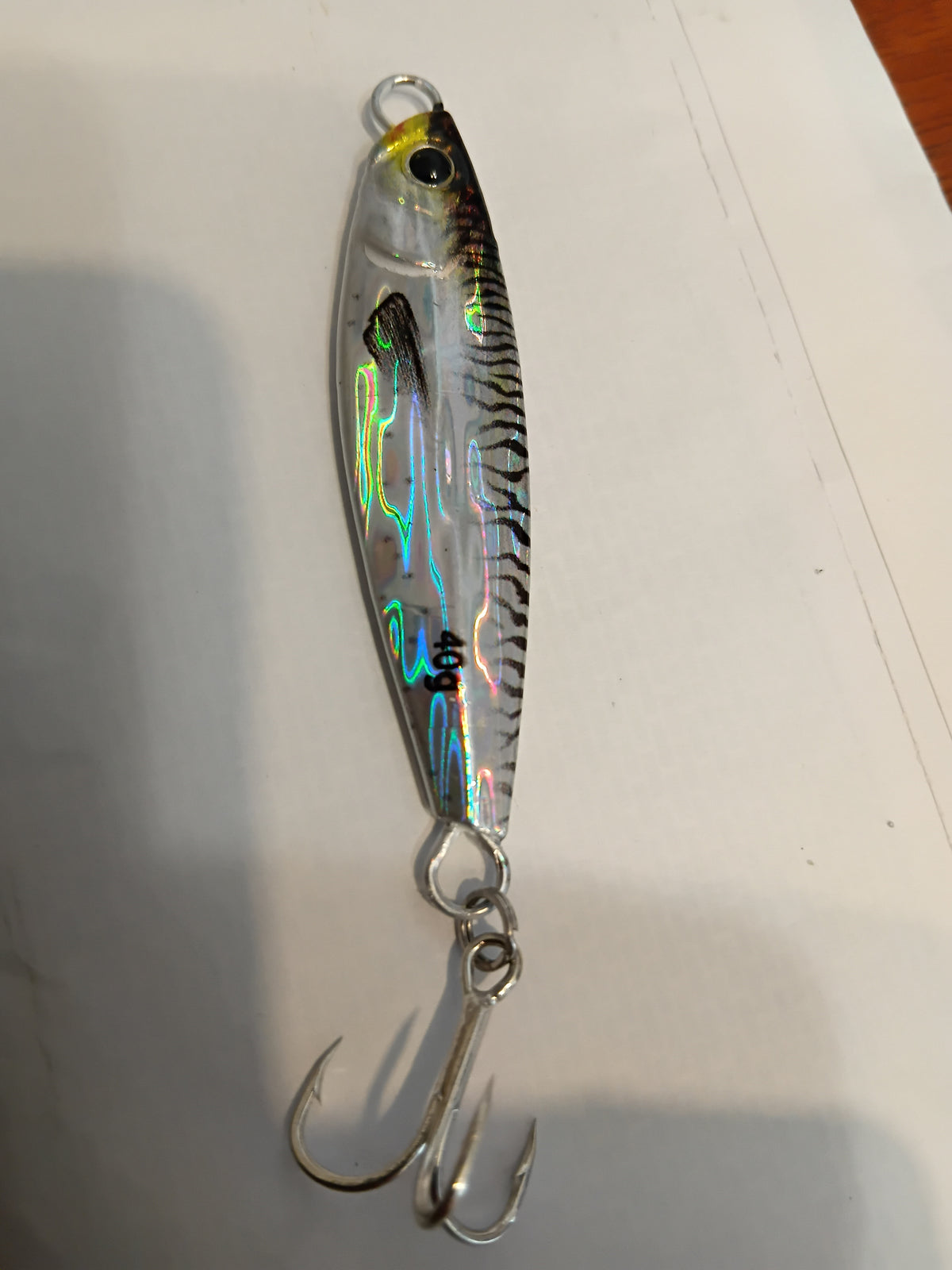 Silver 40g jig silver striped