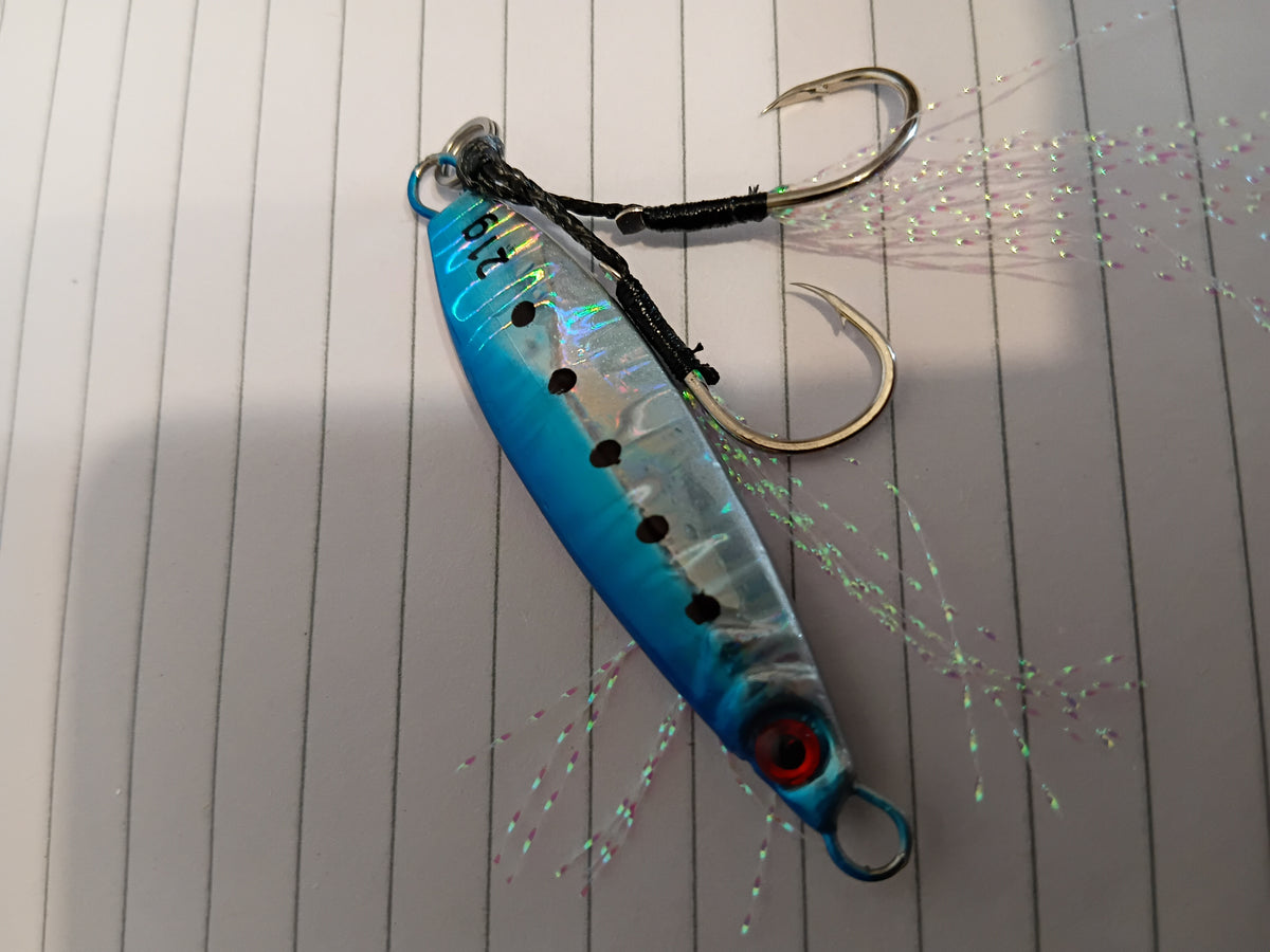 Blue 21g micro jigs